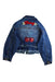 A Blue Lightweight Jackets from Monnalisa in size 10Y for girl. (Back View)
