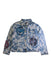 A Blue Lightweight Jackets from Monnalisa in size 10Y for girl. (Front View)