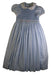 A Blue Short Sleeve Dresses from Piccolini in size 10Y for girl. (Front View)