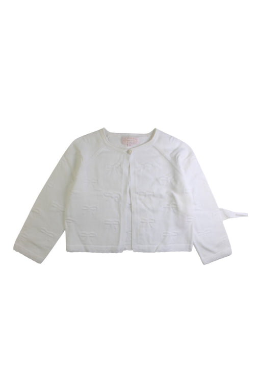 A White Cardigans from Nicholas & Bears in size 10Y for girl. (Front View)