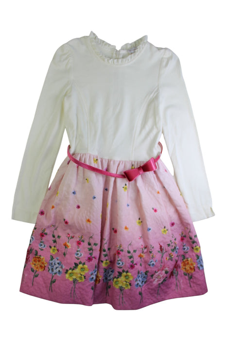 A Multicolour Long Sleeve Dresses from Monnalisa in size 10Y for girl. (Front View)