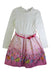 A Multicolour Long Sleeve Dresses from Monnalisa in size 10Y for girl. (Front View)