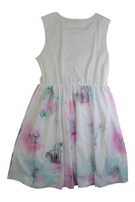 A Multicolour Sleeveless Dresses from Fila in size 11Y for girl. (Back View)