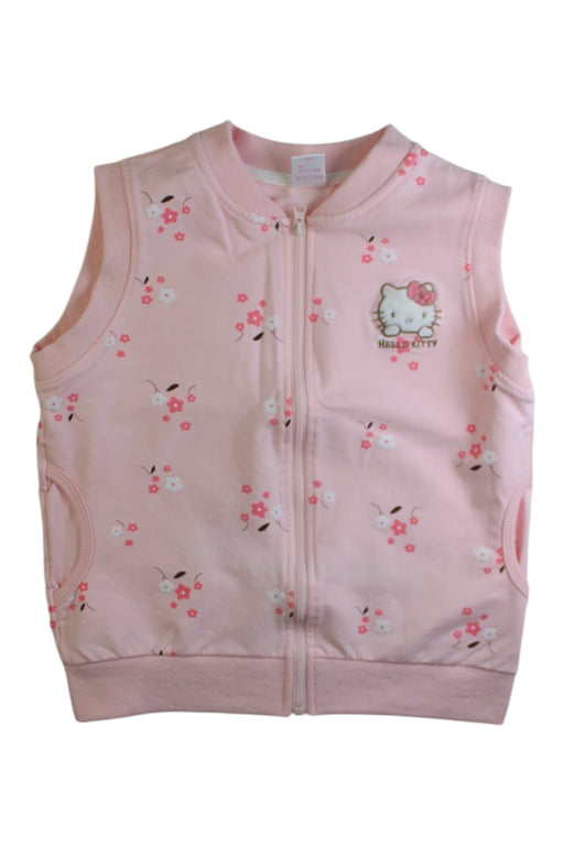 A Pink Vests from Hello Kitty in size 10Y for girl. (Front View)