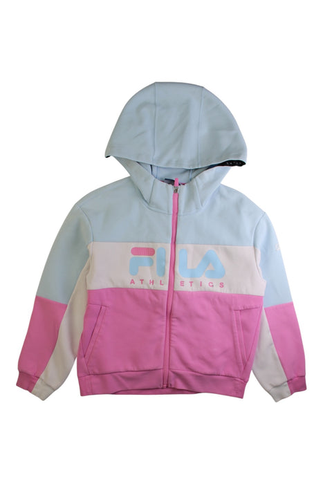 A Multicolour Zippered Sweatshirts from Fila in size 11Y for girl. (Front View)