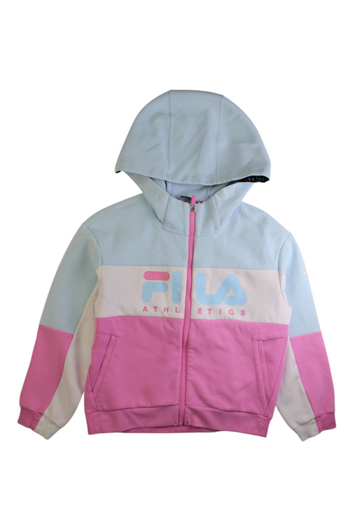 A Multicolour Zippered Sweatshirts from Fila in size 11Y for girl. (Front View)