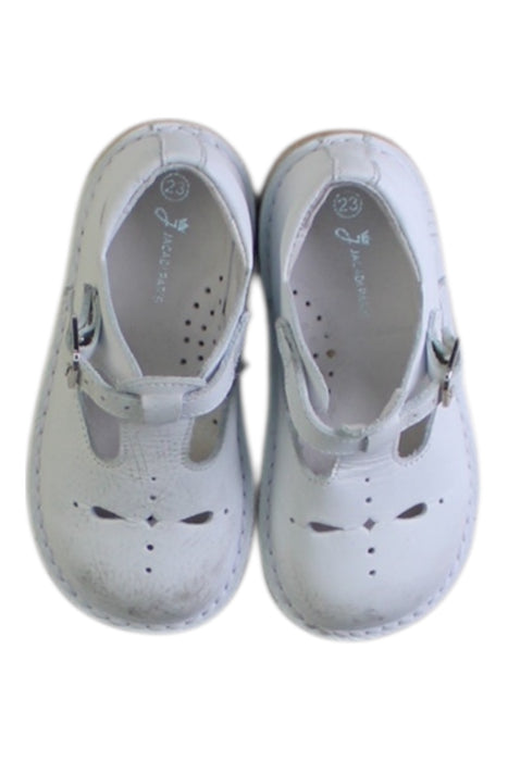 A Pink Dress Shoes from Jacadi in size 18-24M for girl. (Back View)