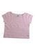 A Pink Short Sleeve T Shirts from Petit Bateau in size 3T for girl. (Front View)