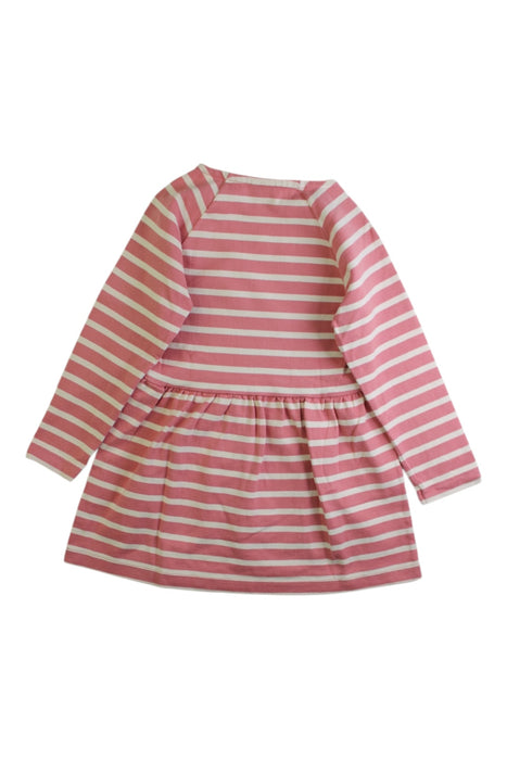 A White Long Sleeve Dresses from Petit Bateau in size 4T for girl. (Back View)