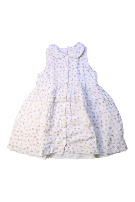 A White Sleeveless Dresses from Little Cotton Clothes in size 4T for girl. (Front View)