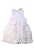 A White Sleeveless Dresses from Little Cotton Clothes in size 4T for girl. (Back View)