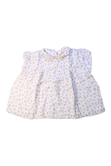 A White Short Sleeve Dresses from Little Cotton Clothes in size 4T for girl. (Front View)