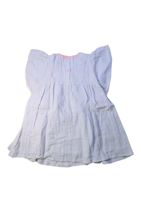 A Blue Short Sleeve Dresses from Louise Misha in size 4T for girl. (Back View)