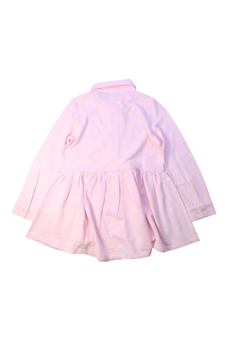 A Pink Long Sleeve Dresses from GANT in size 5T for girl. (Back View)
