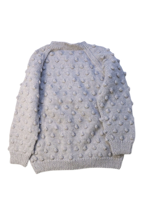 A Grey Cardigans from Shirley Bredal in size 4T for girl. (Back View)