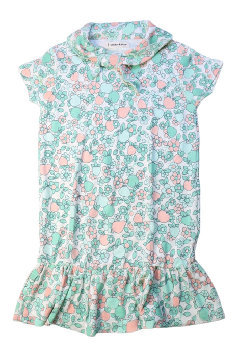 A Multicolour Short Sleeve Dresses from Misha & Puff in size 5T for girl. (Front View)
