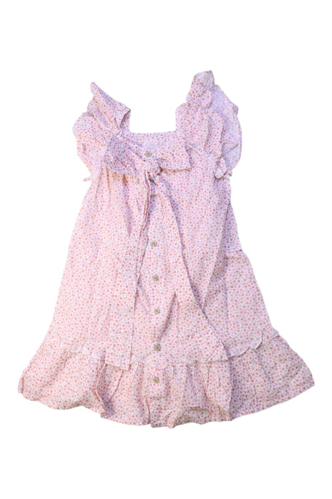 A Pink Sleeveless Dresses from Babidu in size 5T for girl. (Back View)