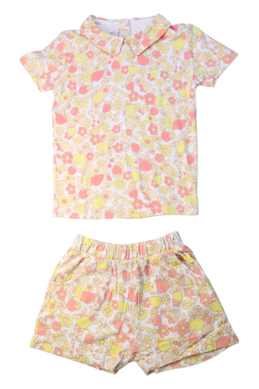 A Multicolour Shorts Sets from Misha & Puff in size 5T for girl. (Front View)