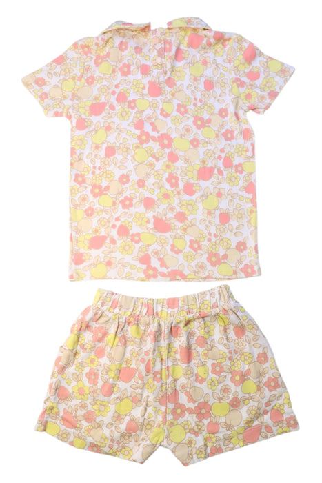 A Multicolour Shorts Sets from Misha & Puff in size 5T for girl. (Back View)