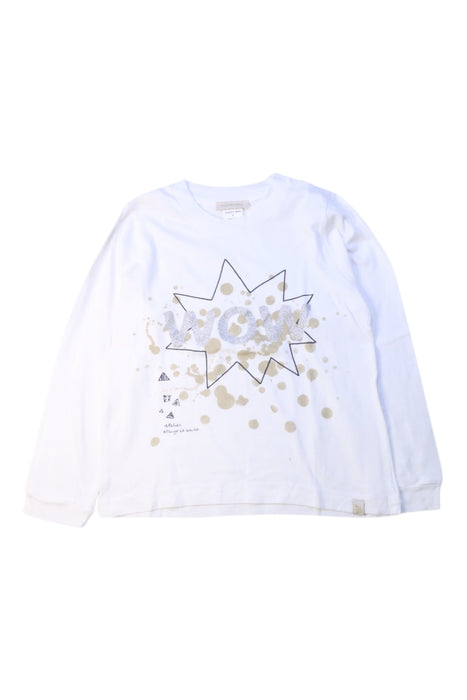 A White Long Sleeve T Shirts from Atsuyo et Akiko in size 4T for girl. (Front View)