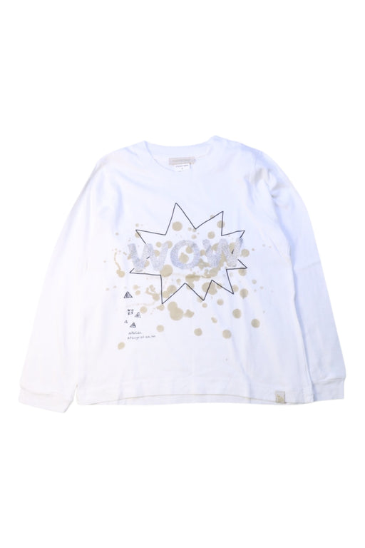 A White Long Sleeve T Shirts from Atsuyo et Akiko in size 4T for girl. (Front View)