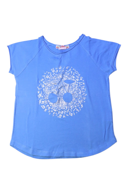 A Blue Short Sleeve T Shirts from Bonpoint in size 4T for girl. (Front View)