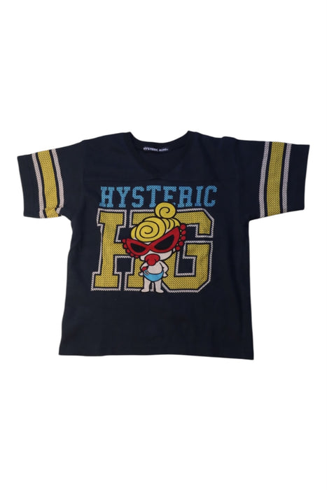 A Black Short Sleeve T Shirts from Hysteric Mini in size 2T for girl. (Front View)