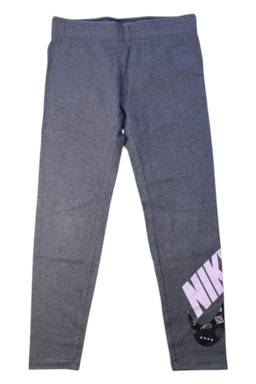 A Grey Leggings from Nike in size 6T for girl. (Front View)