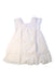 A White Sleeveless Dresses from Emile et Ida in size 4T for girl. (Front View)