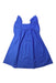 A Blue Sleeveless Dresses from Bonton in size 4T for girl. (Front View)