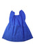 A Blue Sleeveless Dresses from Bonton in size 4T for girl. (Back View)