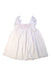 A White Sleeveless Dresses from Louise Misha in size 4T for girl. (Front View)