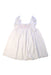 A White Sleeveless Dresses from Louise Misha in size 4T for girl. (Front View)