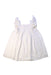 A White Sleeveless Dresses from Louise Misha in size 4T for girl. (Back View)