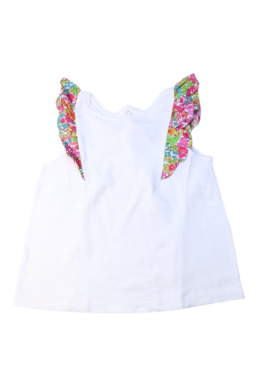 A Multicolour Sleeveless Tops from Jacadi in size 4T for girl. (Front View)