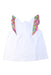 A Multicolour Sleeveless Tops from Jacadi in size 4T for girl. (Front View)