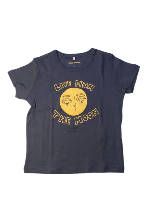 A Navy Short Sleeve T Shirts from Mini Rodini in size 2T for girl. (Front View)
