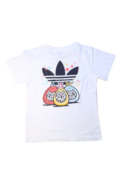 A White Short Sleeve T Shirts from Adidas in size 6T for boy. (Back View)