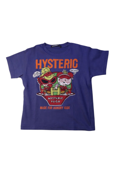 A Blue Short Sleeve T Shirts from Hysteric Mini in size 2T for neutral. (Front View)