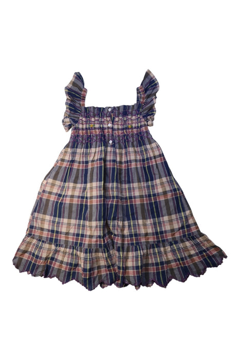 A Multicolour Sleeveless Dresses from Emile et Ida in size 3T for girl. (Back View)