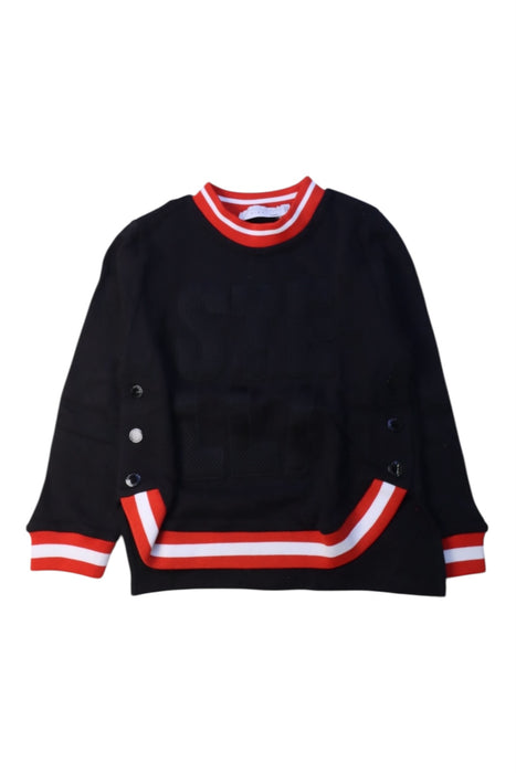 A Black Buttoned Sweatshirts from Stella McCartney in size 4T for girl. (Front View)