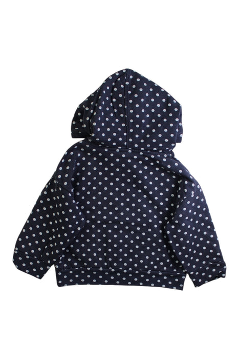 A Navy Hooded Sweatshirts from Petit Bateau in size 3T for girl. (Back View)