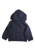 A Navy Hooded Sweatshirts from Petit Bateau in size 3T for girl. (Back View)