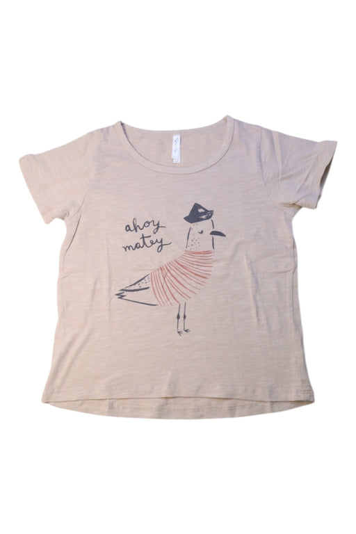 A Beige Short Sleeve T Shirts from Rylee + Cru in size 4T for neutral. (Front View)