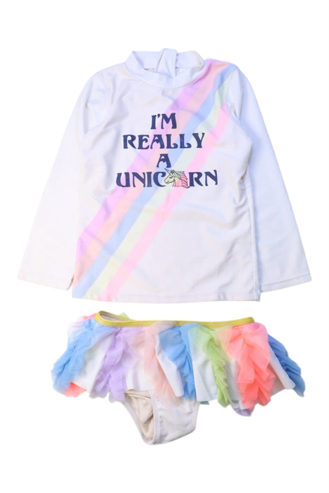 A Multicolour Swim Sets from Shade Critters in size 4T for girl. (Front View)