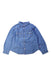 A Blue Long Sleeve Shirts from Bonpoint in size 4T for girl. (Front View)