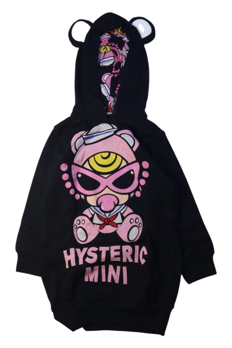 A Black Hooded Sweatshirts from Hysteric Mini in size 2T for girl. (Front View)
