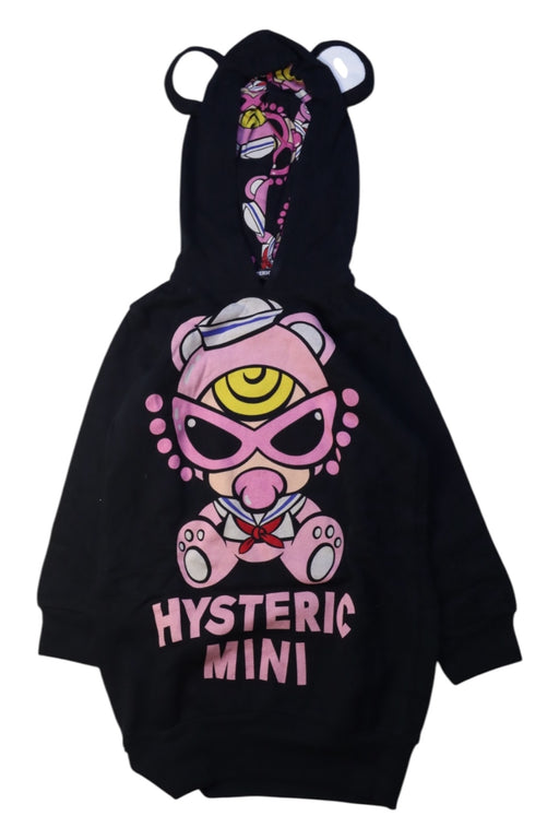 A Black Hooded Sweatshirts from Hysteric Mini in size 2T for girl. (Front View)