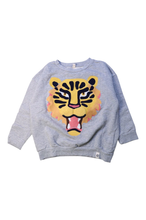 A Grey Crewneck Sweatshirts from Popupshop in size 4T for neutral. (Front View)