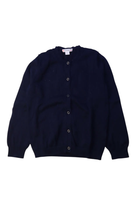 A Navy Cardigans from Crewcuts in size 6T for girl. (Front View)